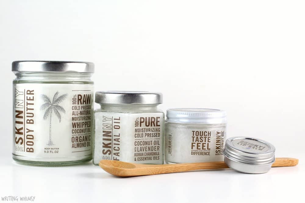 skinny and co coconut produts for body and face