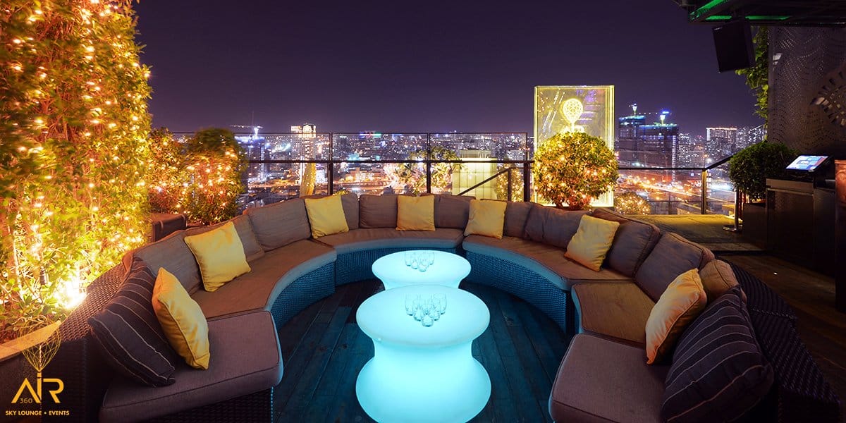 Air 360 Sky lounge Year 2014 Location HCMC, Vietnam Client Binh Thanh Group  Category Construction Client Requirements Our client approached us with the  requirement to build the most eye-catching and luxurious rooftop bar in  Saigon to rival those ...